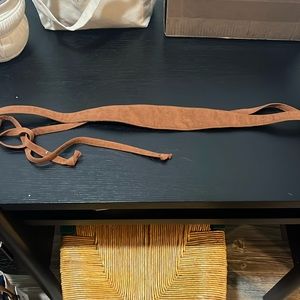 🔴Brown faux suede belt